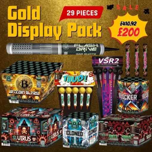 Gold Display Pack Fireworks UK 2025 Final