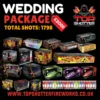 Image of the Ultimate Wedding Fireworks Package by Top Shotter Fireworks, showcasing the package which is priced at £2000 and includes 1798 shots.