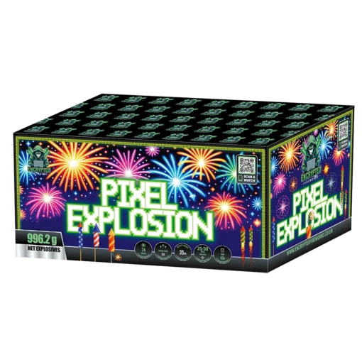 Pixel Explosion By Encrypted Fireworks 2025