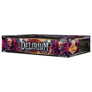 Delirium By Vivid Pyrotechnics Product 3D Design of outer carton