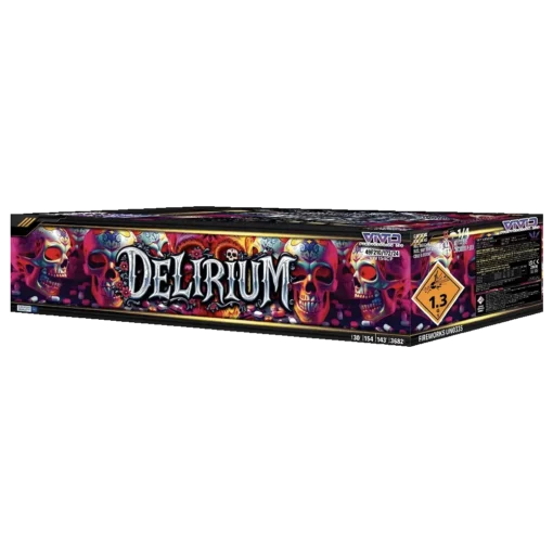 Delirium By Vivid Pyrotechnics Product 3D Design of outer carton