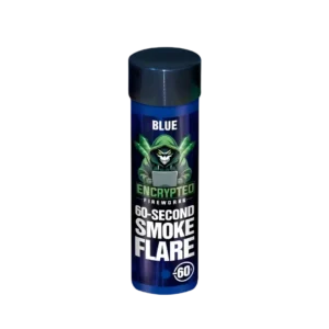 Blue Smoke Flare 60 Seconds By Encrypted Fireworks
