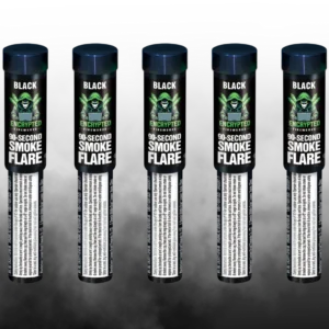 5 Pack Black Smoke Flare 90 Second By Encrypted Fireworks