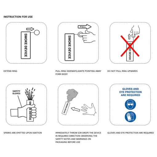 Smoke Flare Safety Instructions