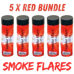 red smoke flare bundle by gemstone fireworks