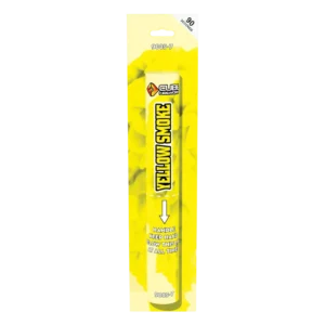 Handheld yellow smoke flare by cube fireworks 90 seconds