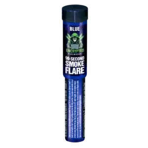 Blue Handheld Smoke Flare 90 Seconds By Encrypted Fireworks