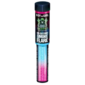 Gender Reveal Light Blue Flare Handheld Smoke 90 Seconds By Encrypted Fireworks