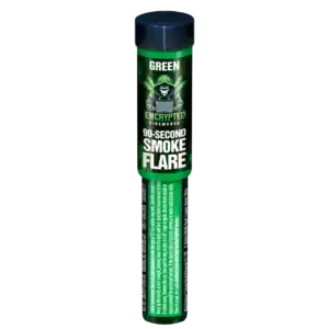 Green Handheld Smoke Flare 90 Seconds By Encrypted Fireworks