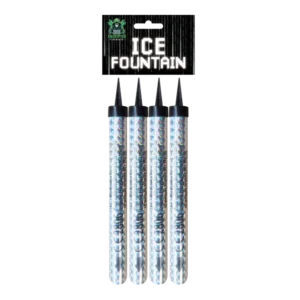 Ice Fountain 60 Seconds Silver By Encrypted Fireworks 4 Pack