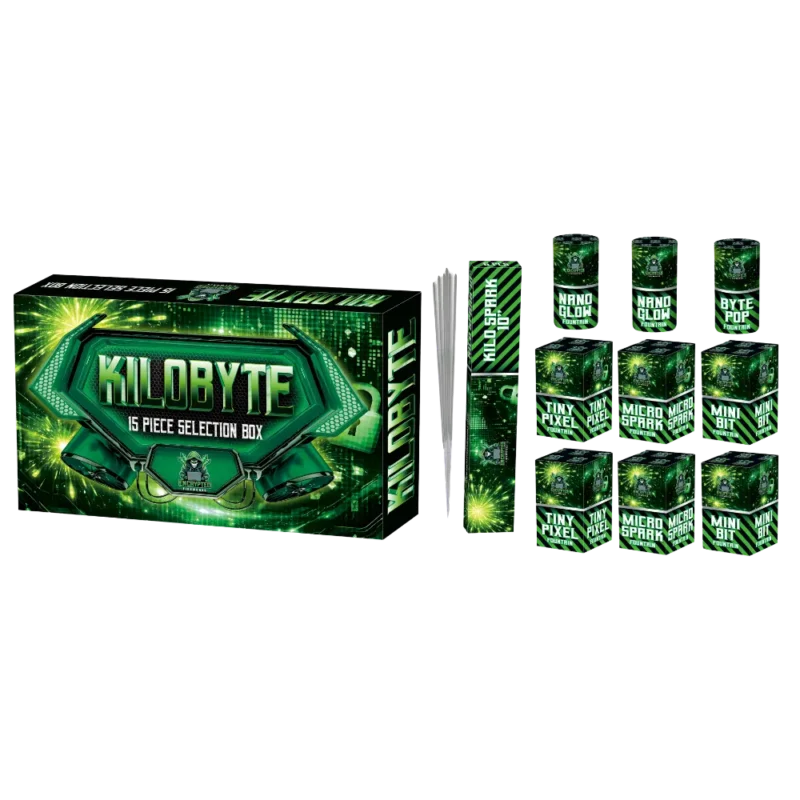 Kilobyte By Encrypted Fireworks 15 Piece Selection Box