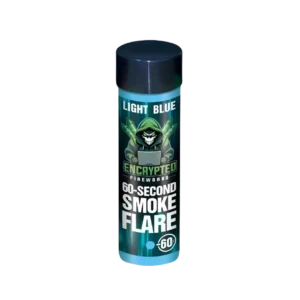 Light Blue Smoke Flare 60 Seconds By Encrypted Fireworks