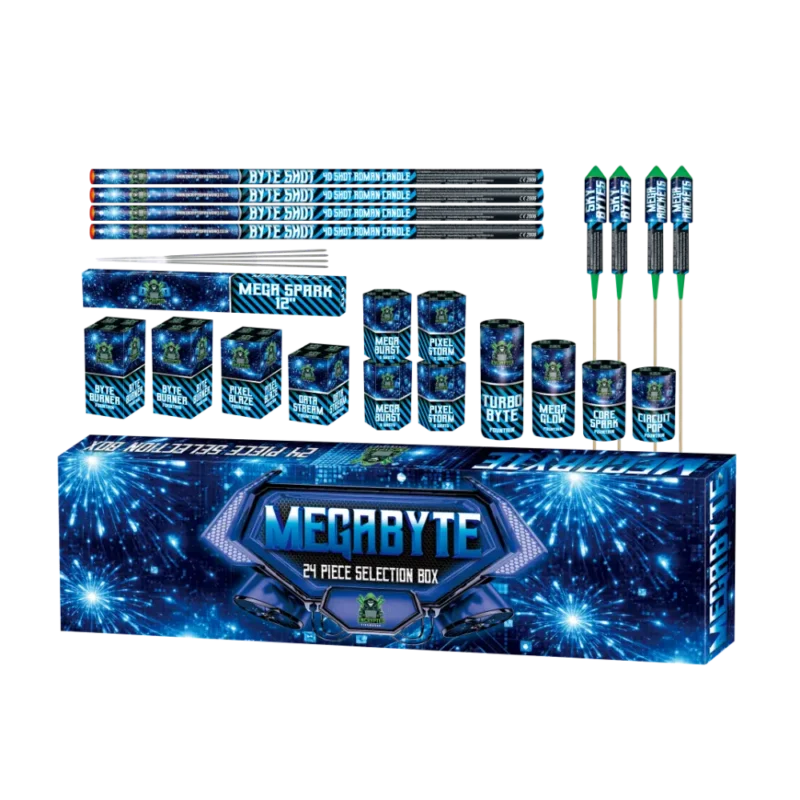Megabyte By Encrypted Fireworks 24 Piece Selection Box