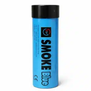 Blue smoke flare 90 seconds handheld UK