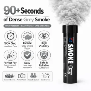 Grey Smoke Flare 90 Seconds Information