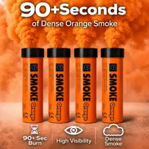 Orange Smoke Flare 4 Pack Information