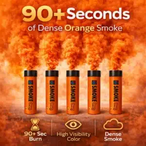 Orange Smoke Flare 5 Pack Information