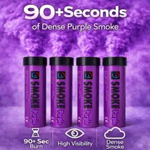 Purple Smoke Flare 4 Pack Information