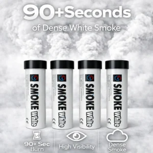White Smoke Flare 4 Pack Information