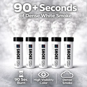 White Smoke Flare 5 Pack Information