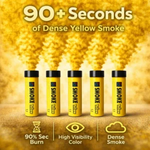 Yellow Smoke Flare 5 Pack Information