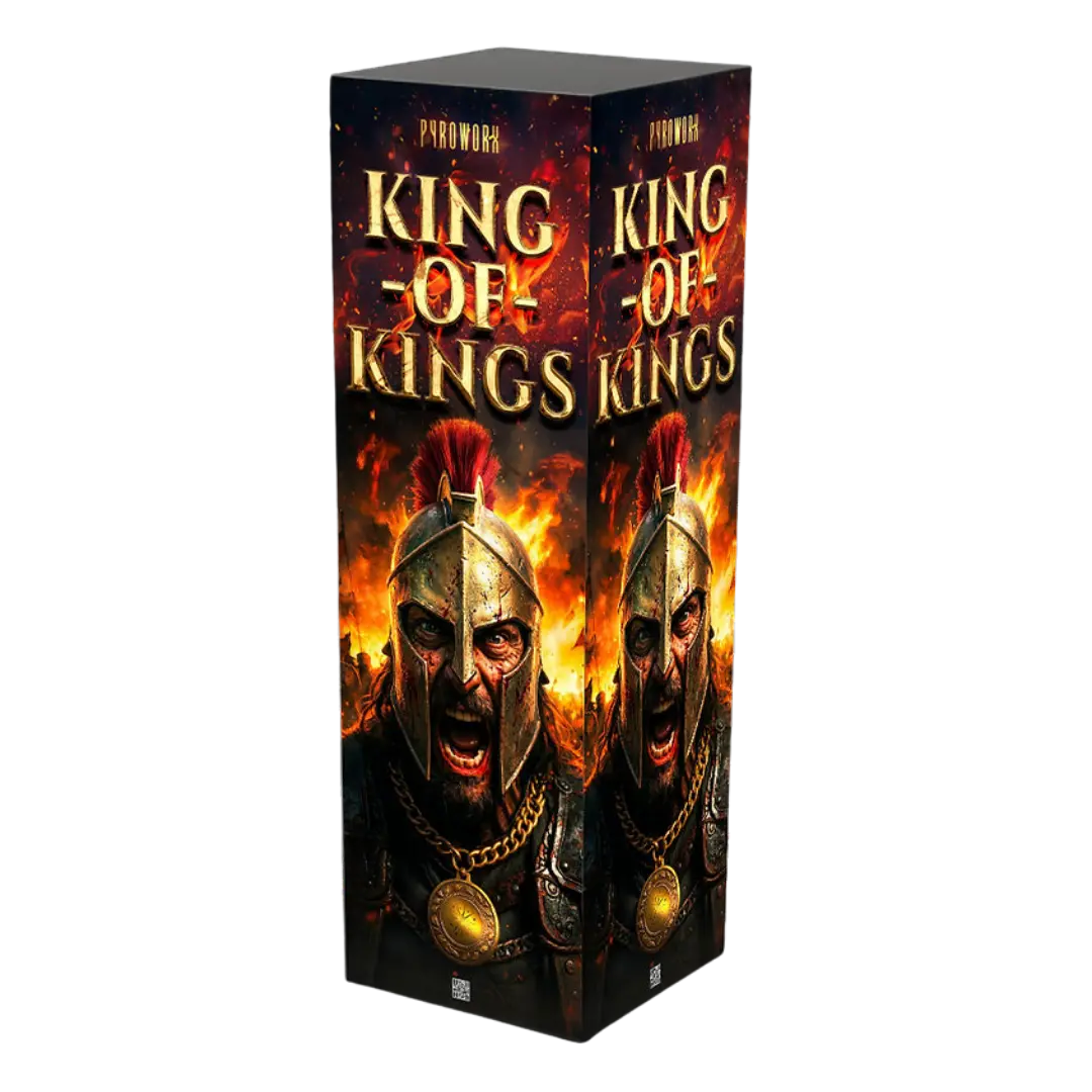 King of Kings by Pyroworx 25 rocket one ignition firework