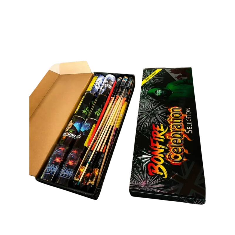 Bonfire Selection Box by Pyroworx 36 piece fireworks
